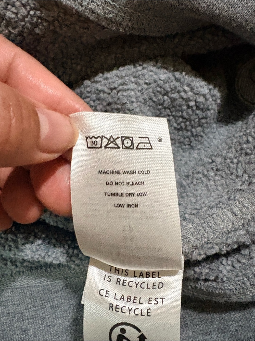 Outerknown Men's Heather Gray Crewneck Pullover - Picture 7 of 7